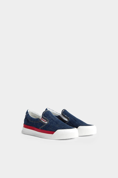 DSQUARED2 NEW JERSEY DENIM SLIP ON SNEAKERS outlook