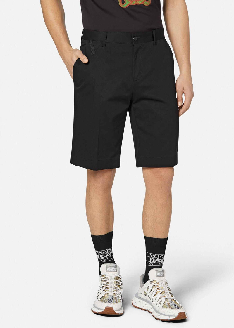 La Greca Gabardine Shorts 3