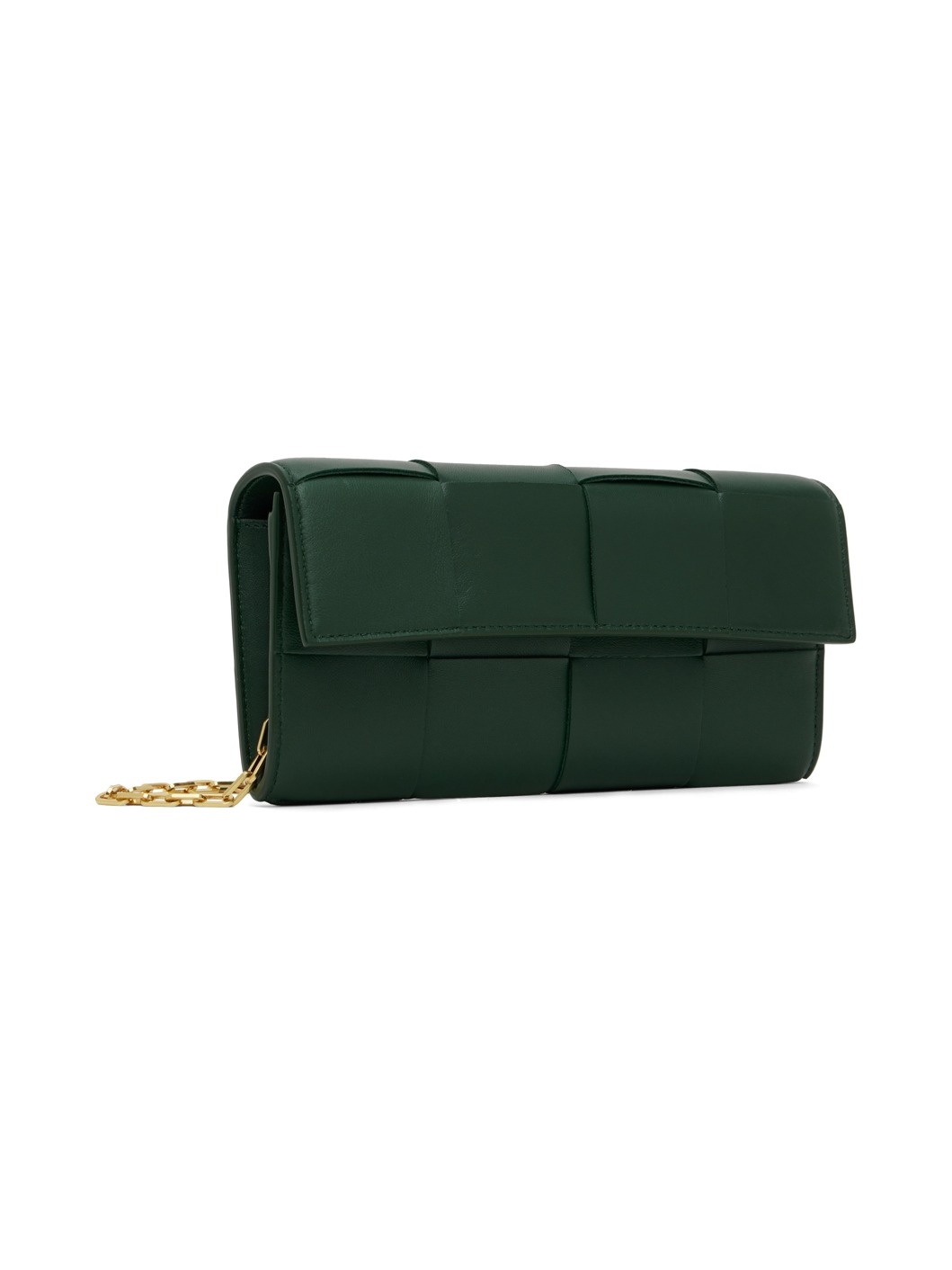 Green Intreccio Cassette Chain Bag - 2