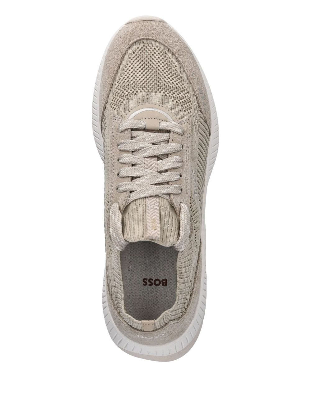 mesh suede sneakers - 3