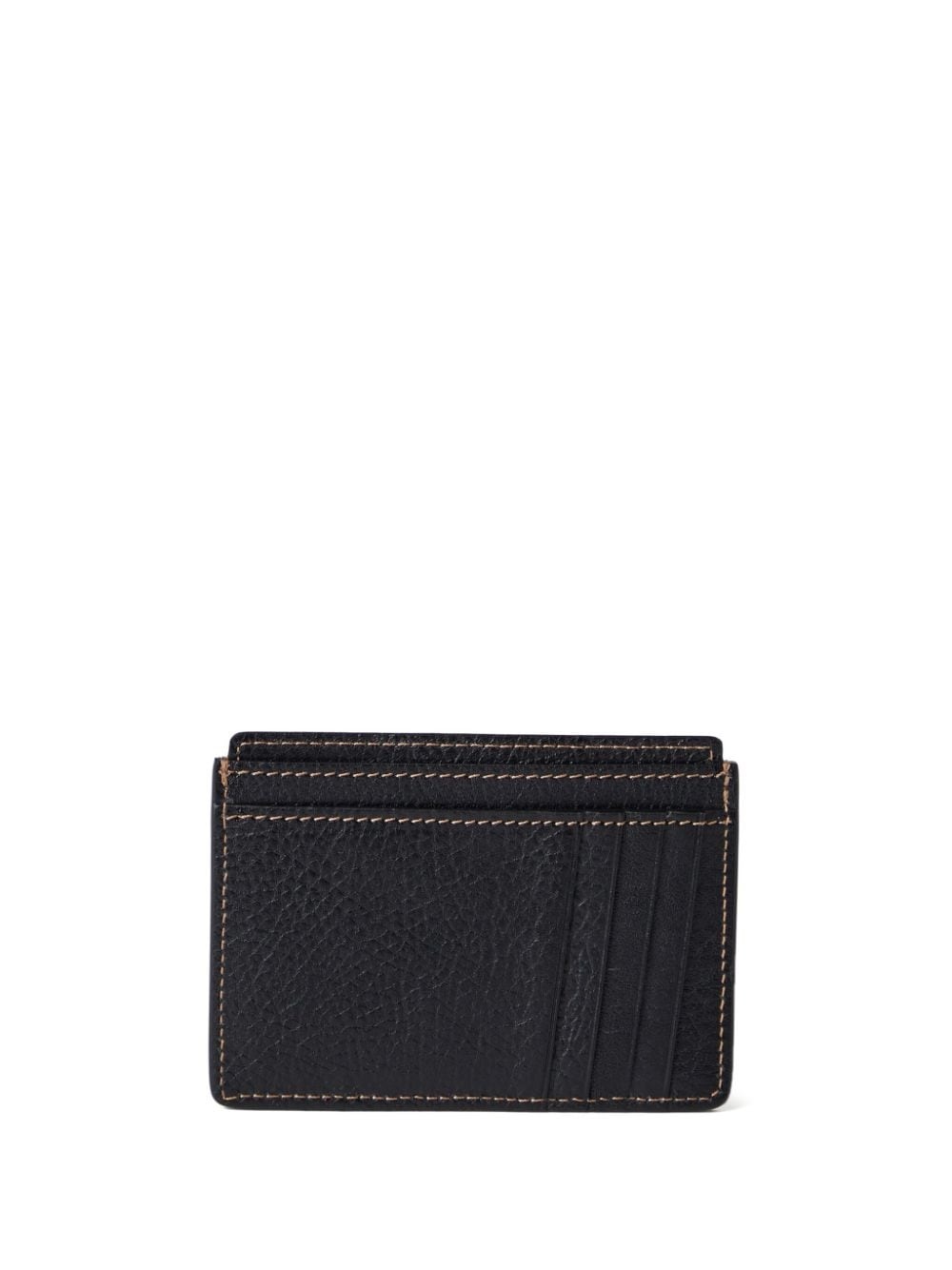 logo-debossed leather cardholder - 2