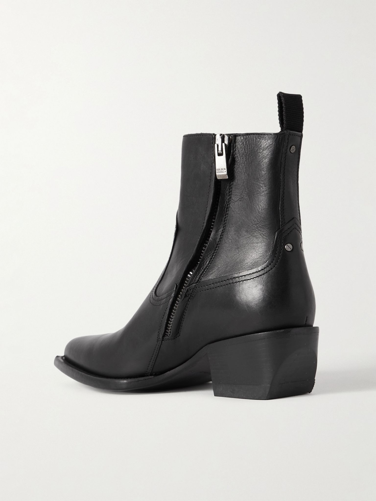 Debbie leather ankle boots Black - 3