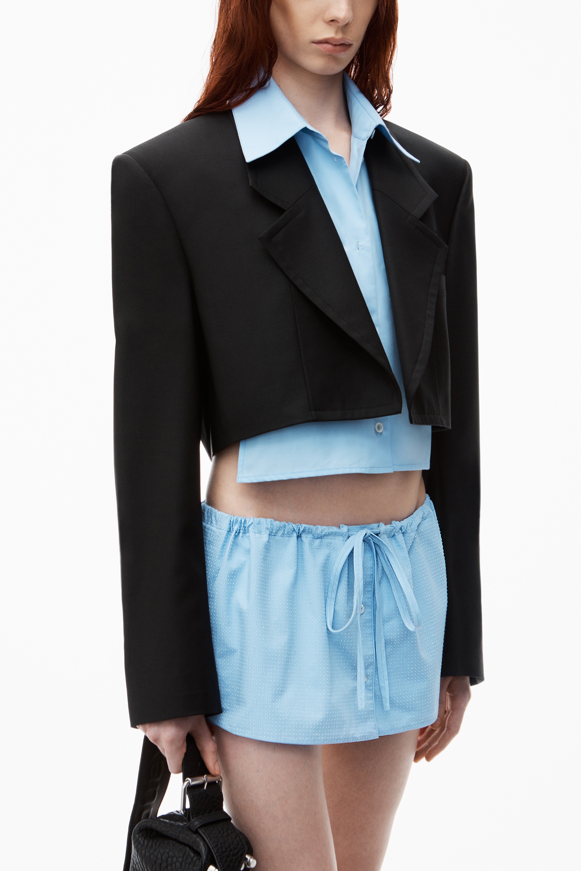 Pre-Styled Cropped Blazer with Dickie - 3