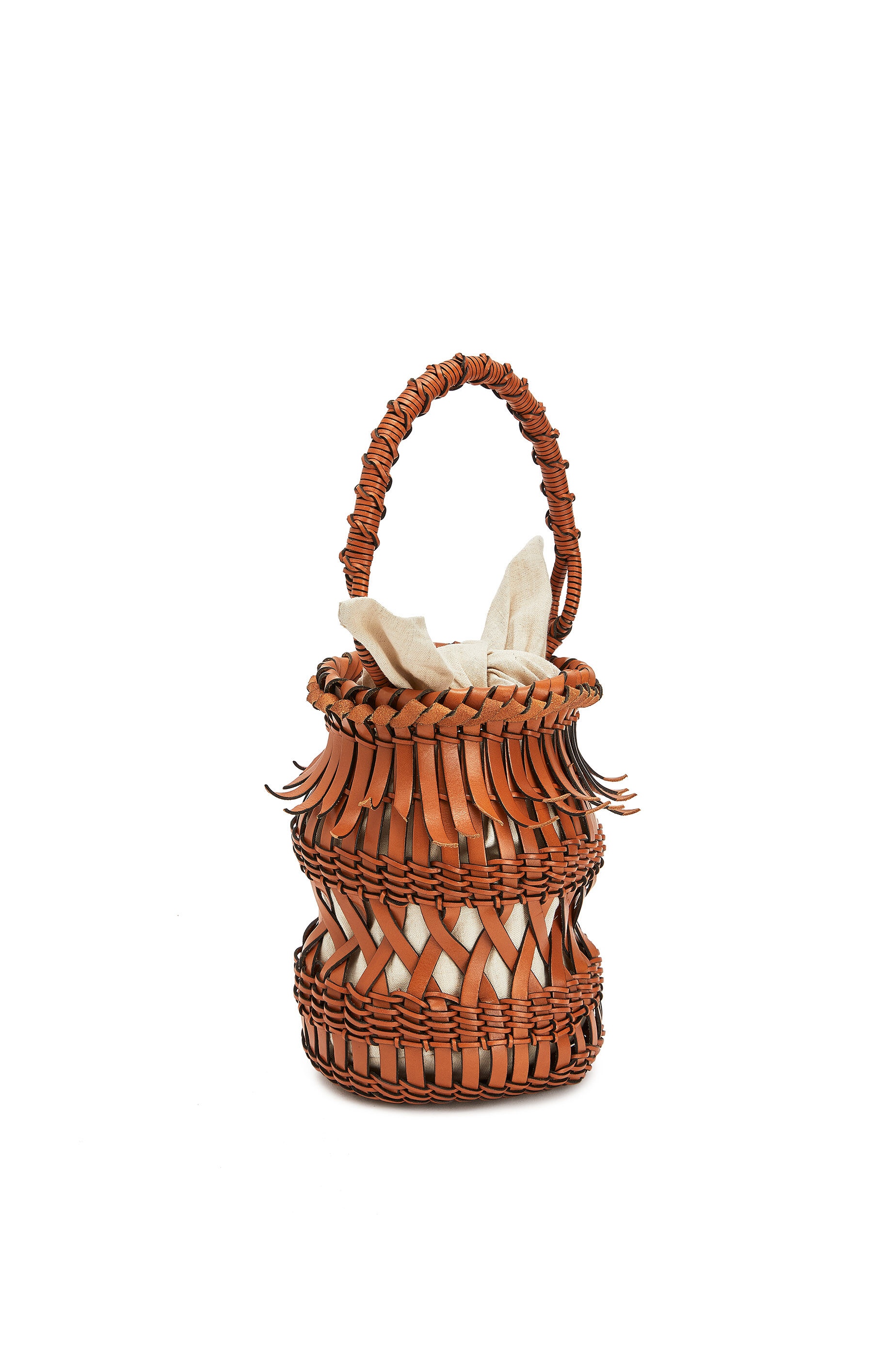 Fringes Bucket bag in calfskin - 6