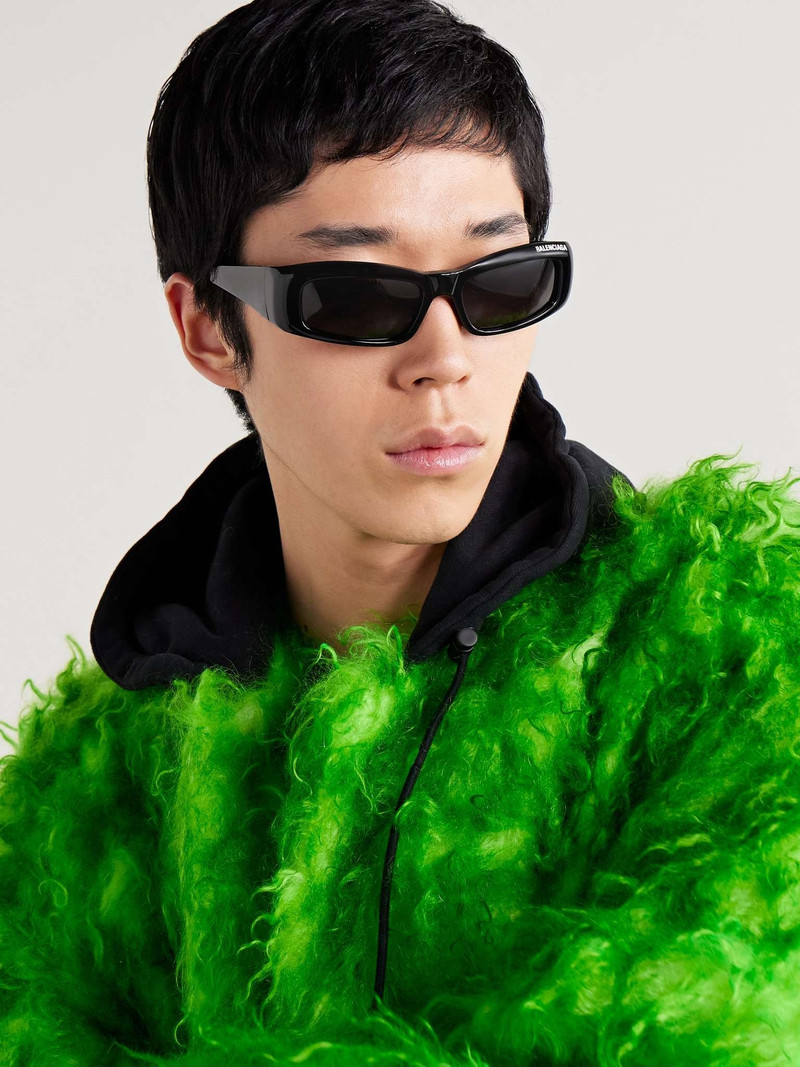 BALENCIAGA Rectangular-Frame Acetate Sunglasses outlook