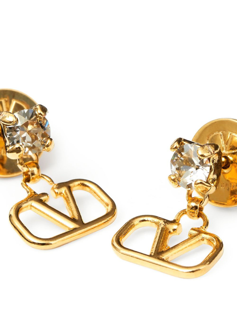 Valentino Garavani Women Vlogo Signature Strass Earrings - 2