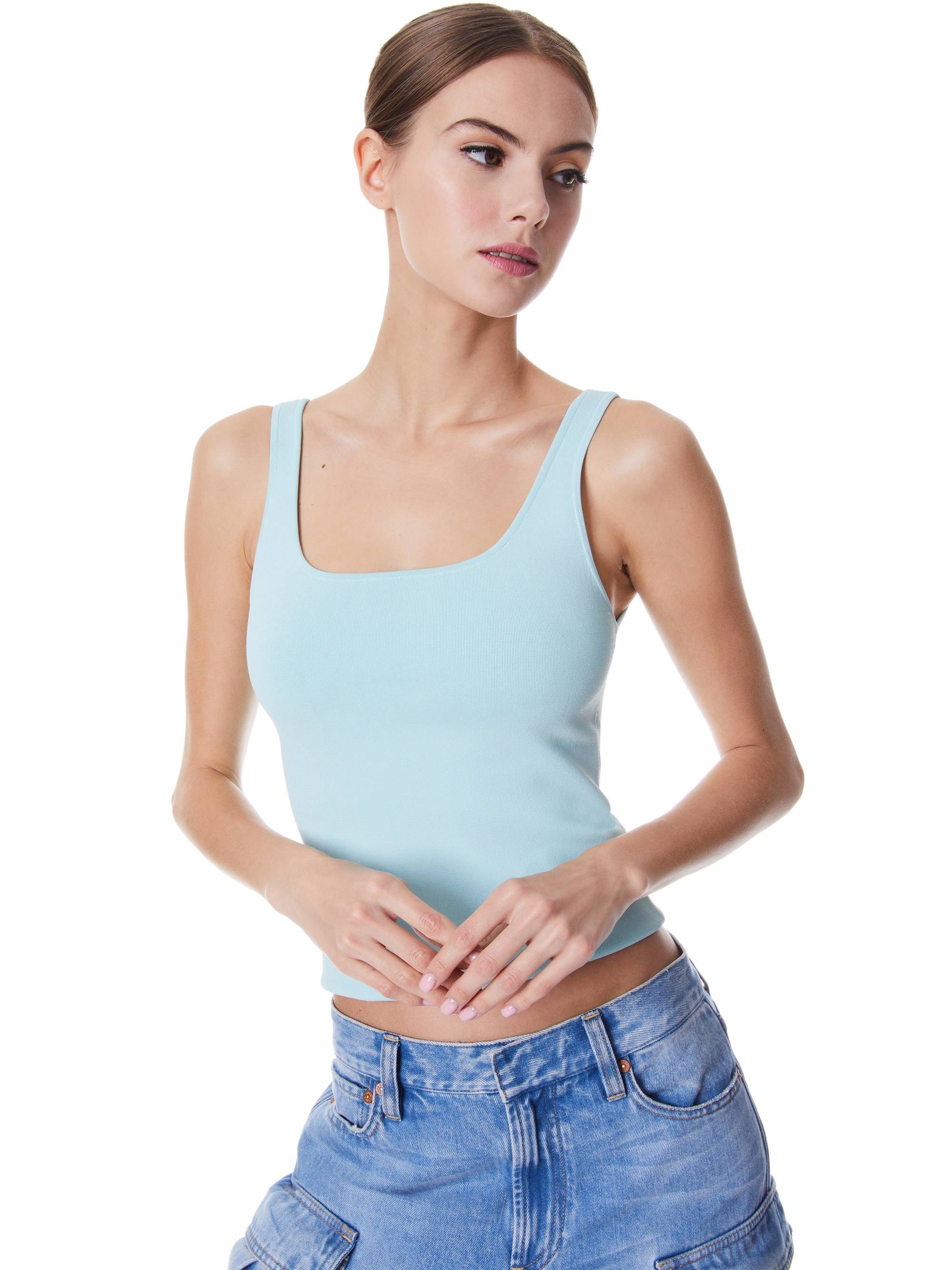DARYN FULL LENGTH SWEATER TANK - 2