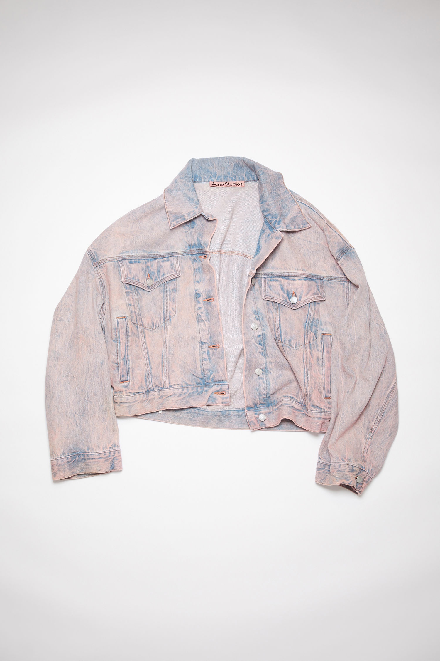 Denim jacket - Light blue/pink - 1