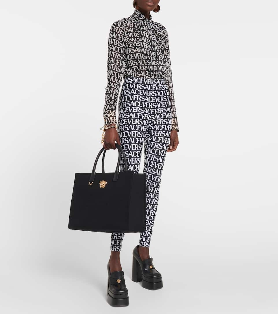 La Medusa cotton canvas tote bag - 5
