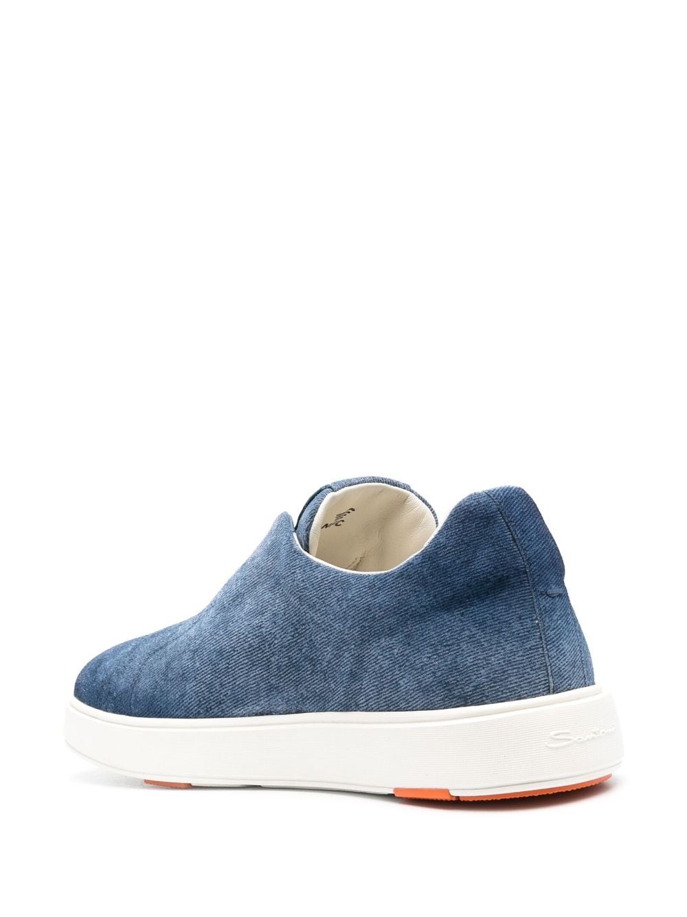 slip-on denim loafers - 3