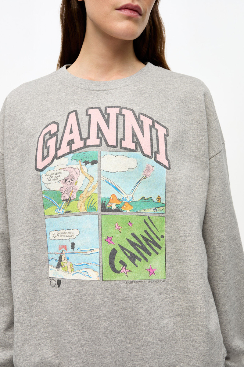 GREY ISOLI OVERSIZED GRAPHIC SWEATSHIRT 4