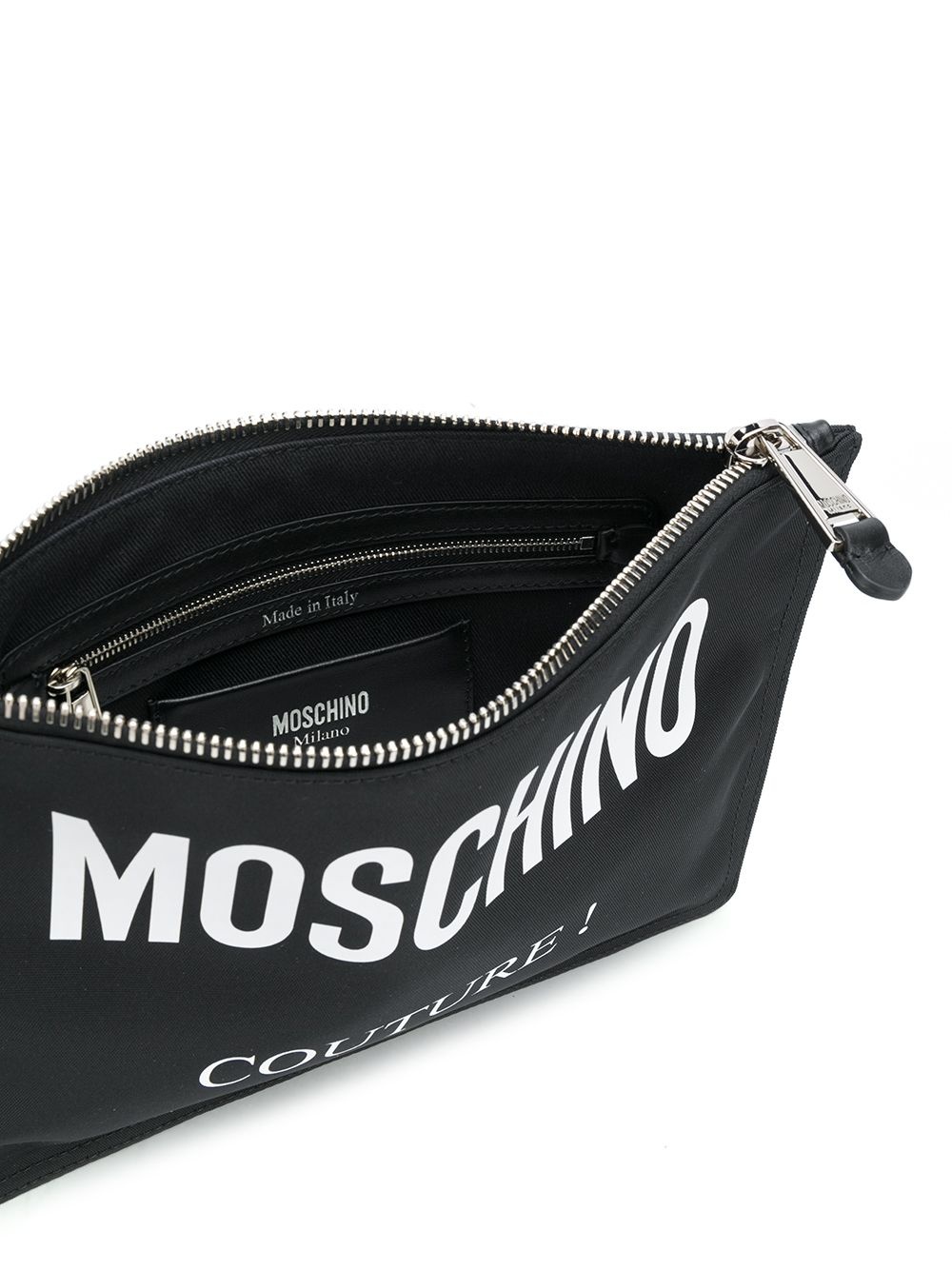 logo-print clutch bag - 5