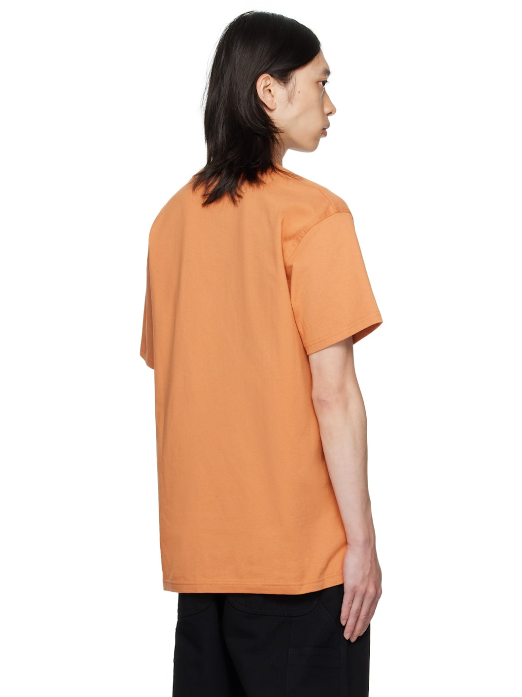 Orange S/S American Script T-shirt - 3