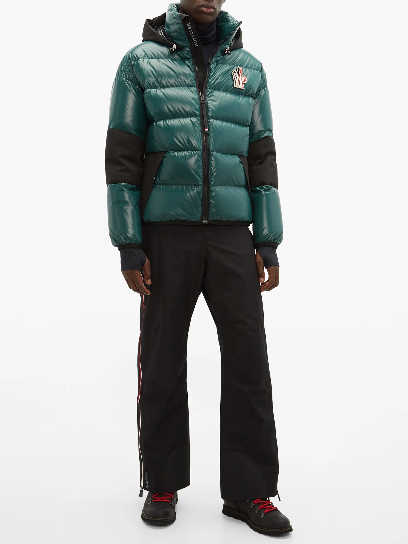 Hooded quilted down ski jacket - 6