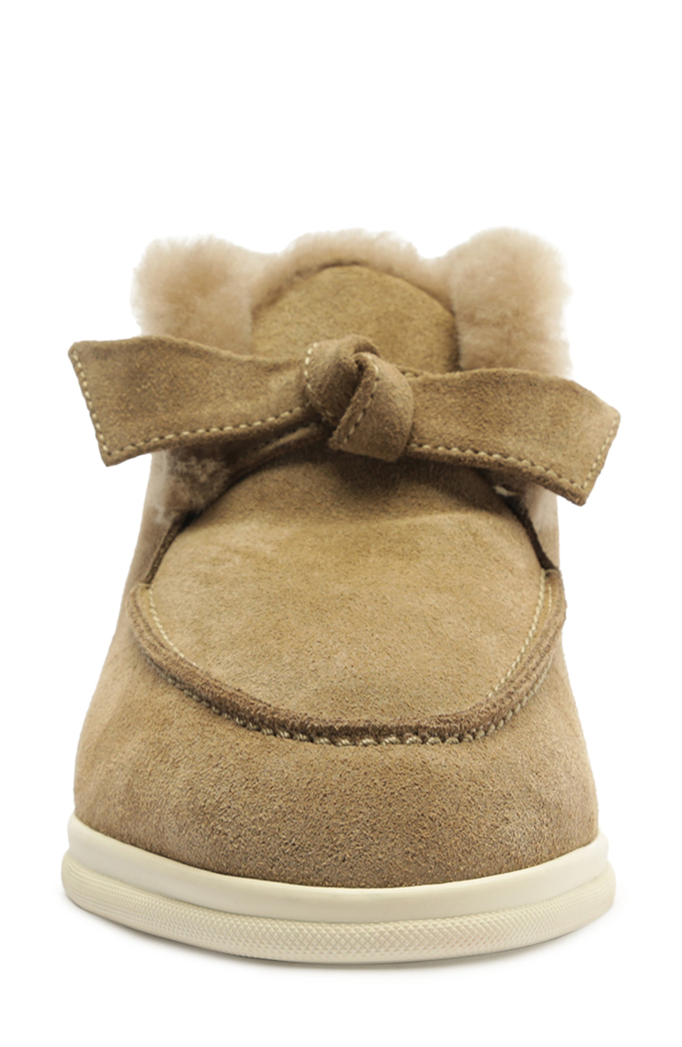 Alexandre Birman Clarita Genuine Shearling Lined Bootie in Semolina at Nordstrom - 4