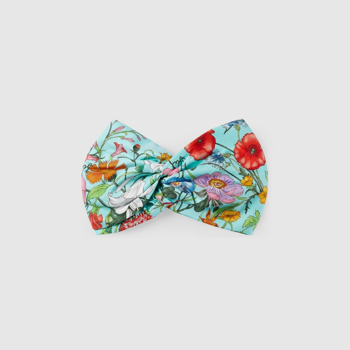 Flora print silk headband - 1