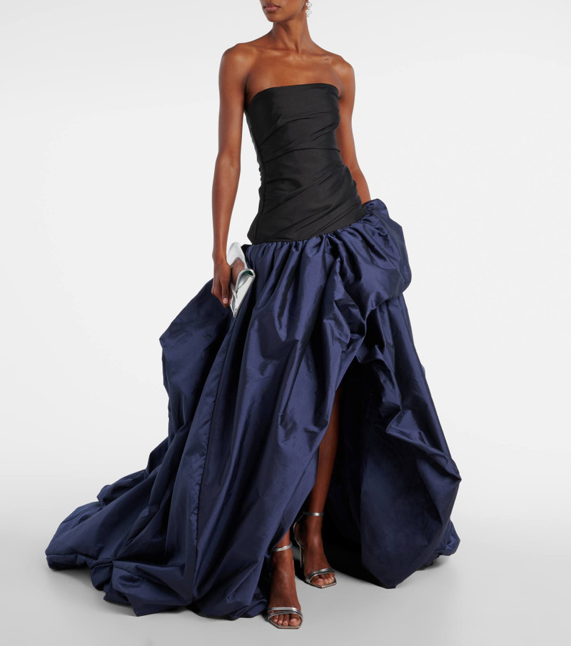 MARMAR HALIM Draped off-shoulder corset gown outlook