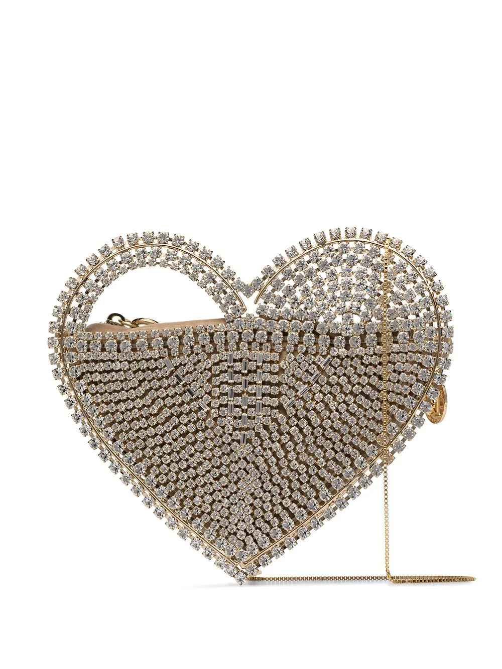 Rejina heart crystal clutch bag - 1