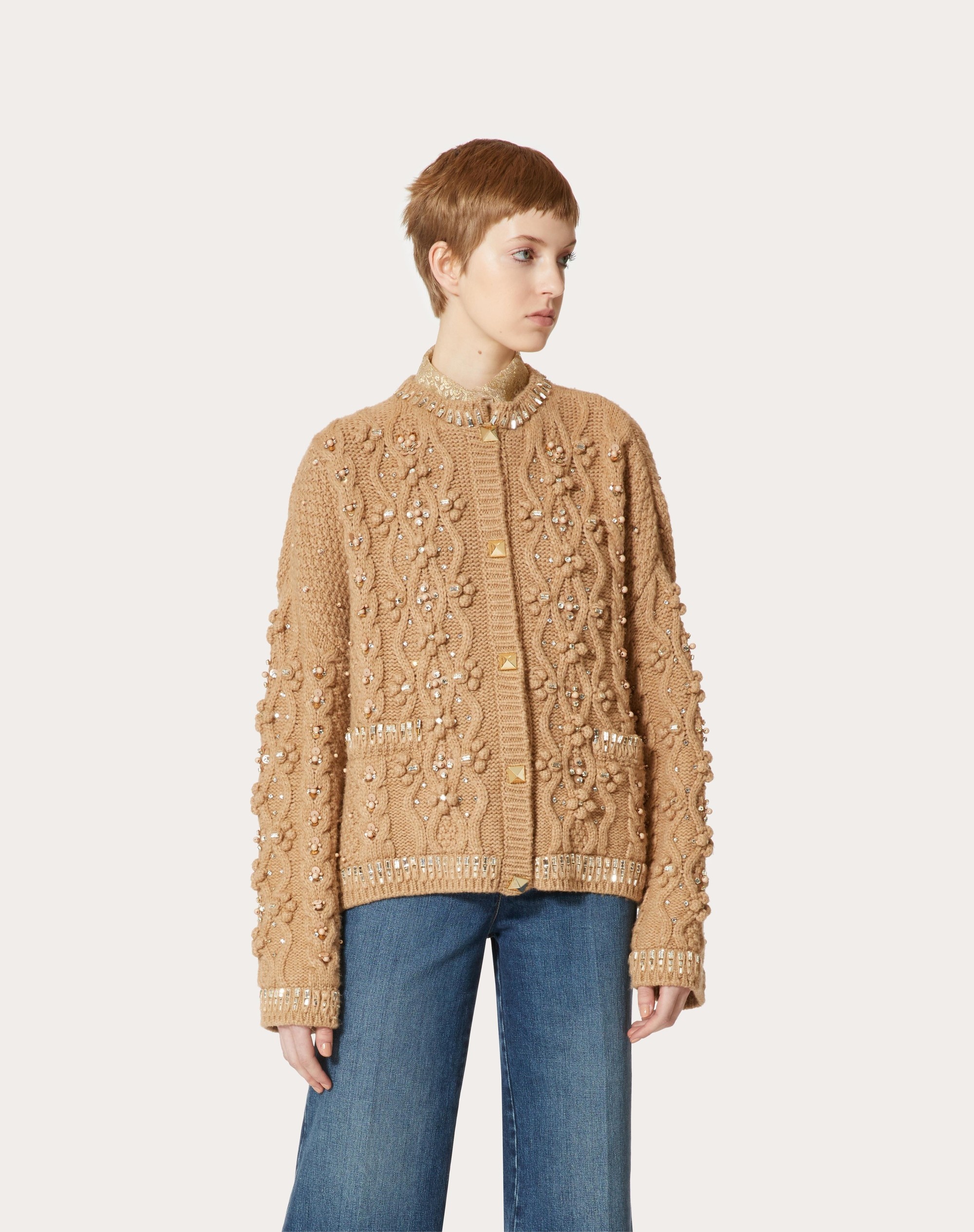 EMBROIDERED KNIT JACKET - 3
