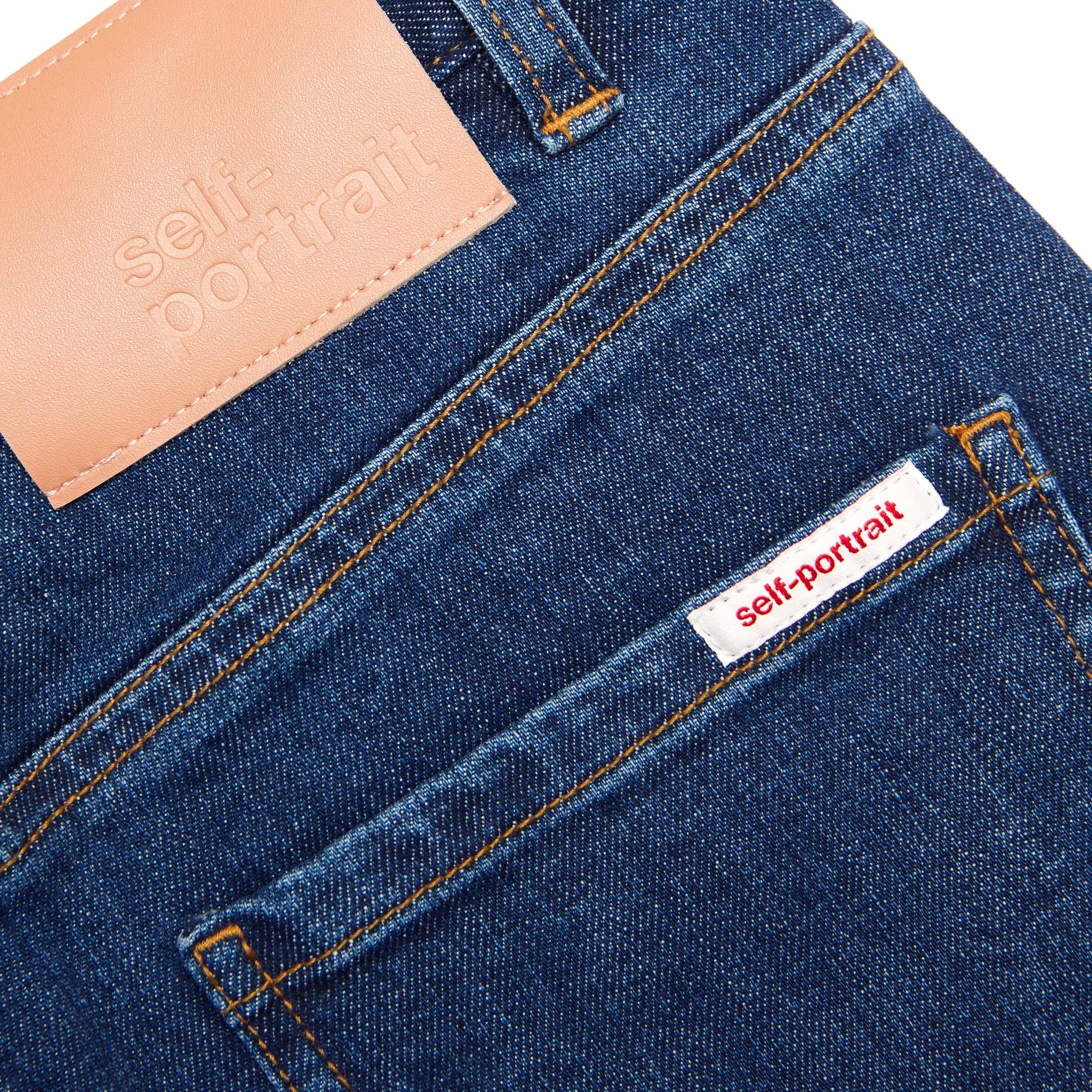 Blue Straight Leg Jeans - 5