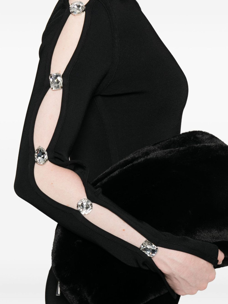 cut-out long-sleeve mini dress 5