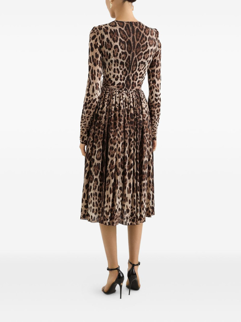 animal-print midi dress 3