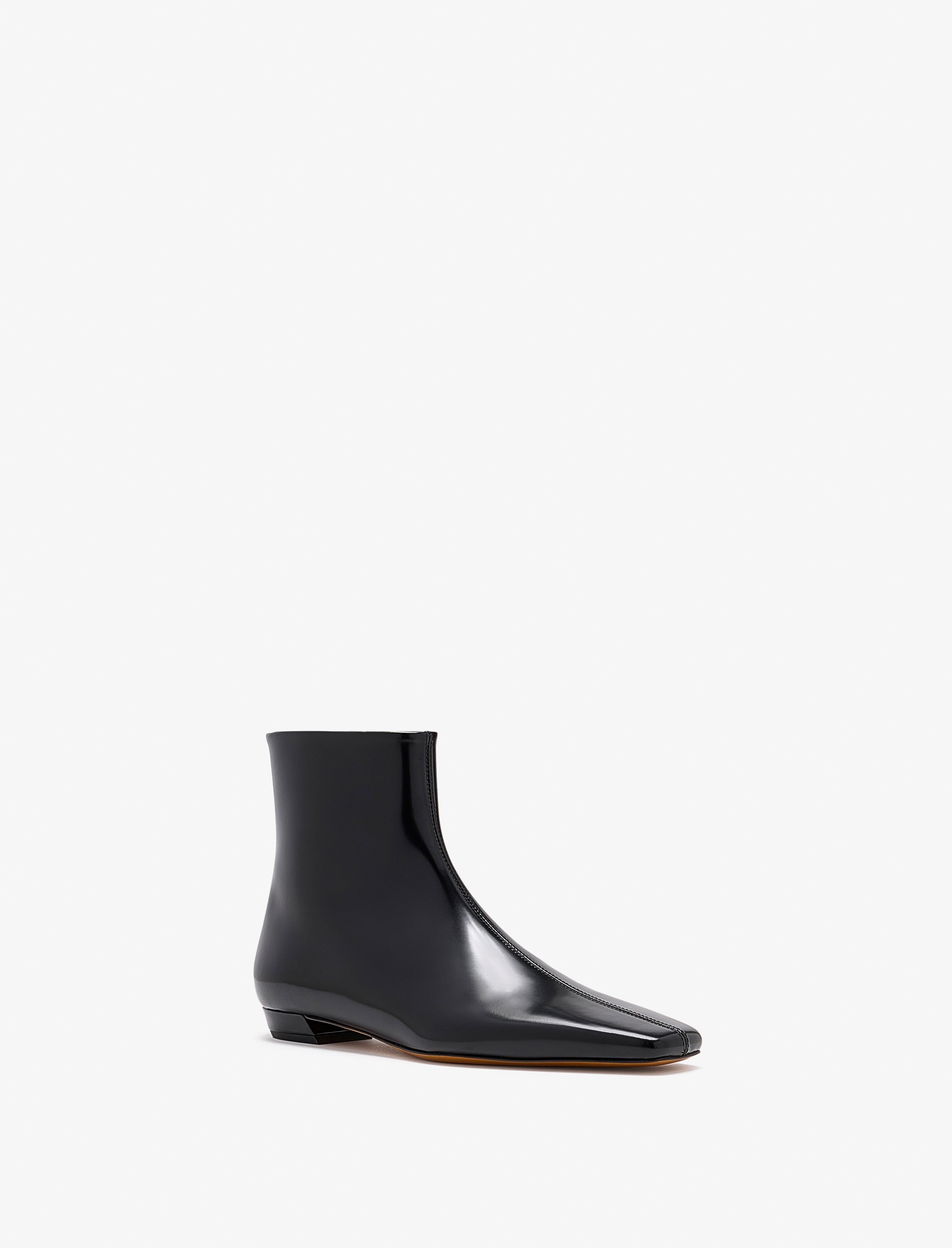 Trap Flat Ankle Boots In Nappa Leather - 2