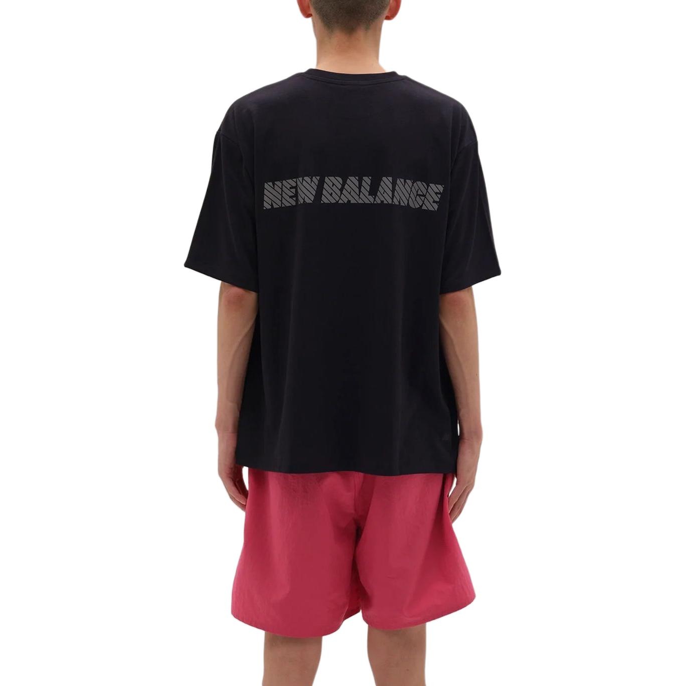 New Balance MET24 Reflection NB Logo T-Shirt 'Black' AMT45005-BK - 5