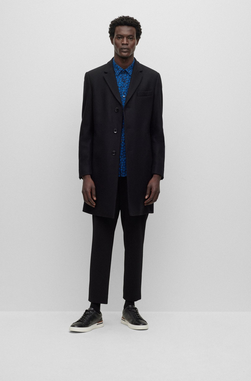 BOSS SLIM-FIT COAT IN A VIRGIN-WOOL BLEND outlook