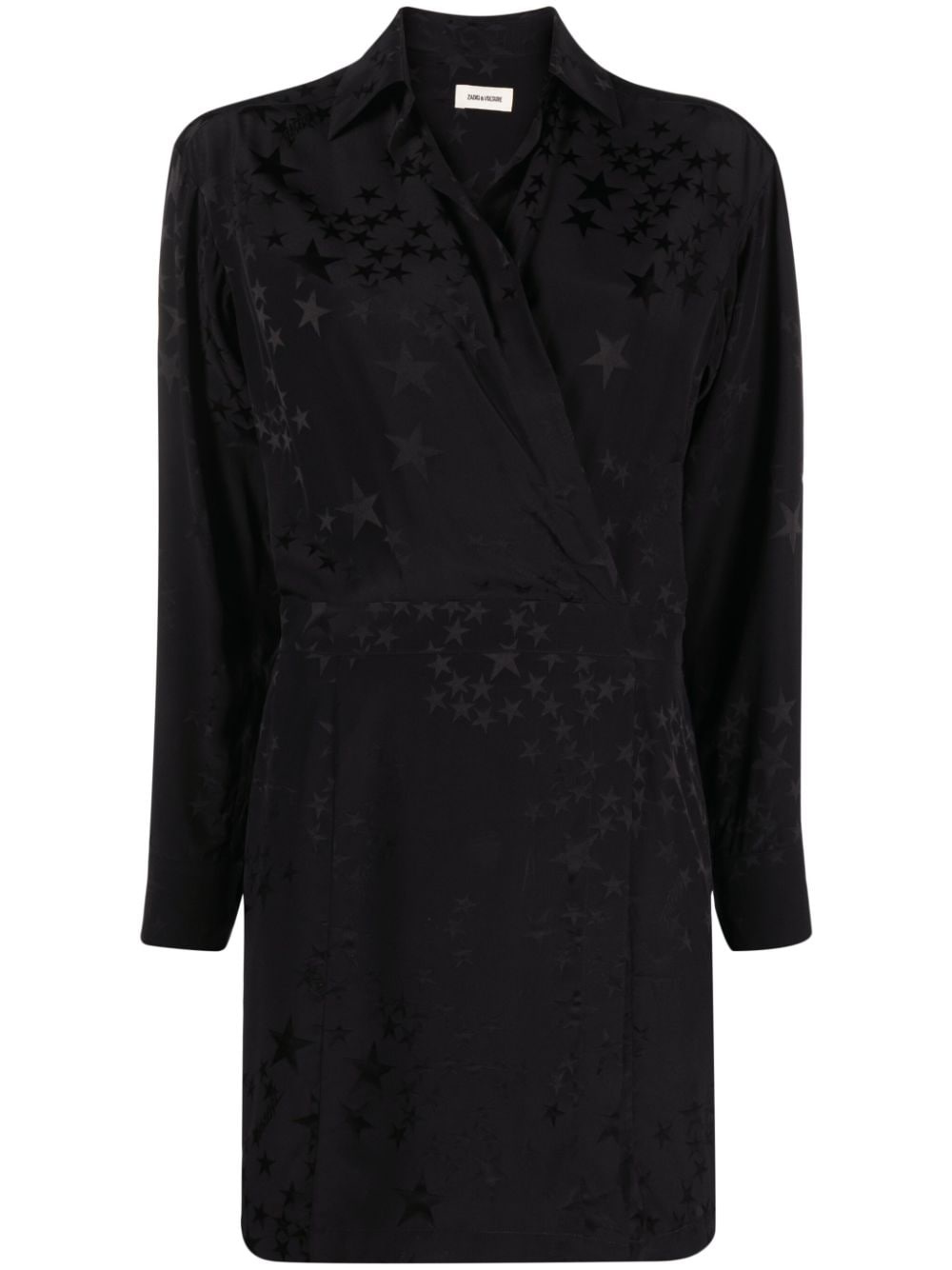 star silk-jacquard minidress - 1