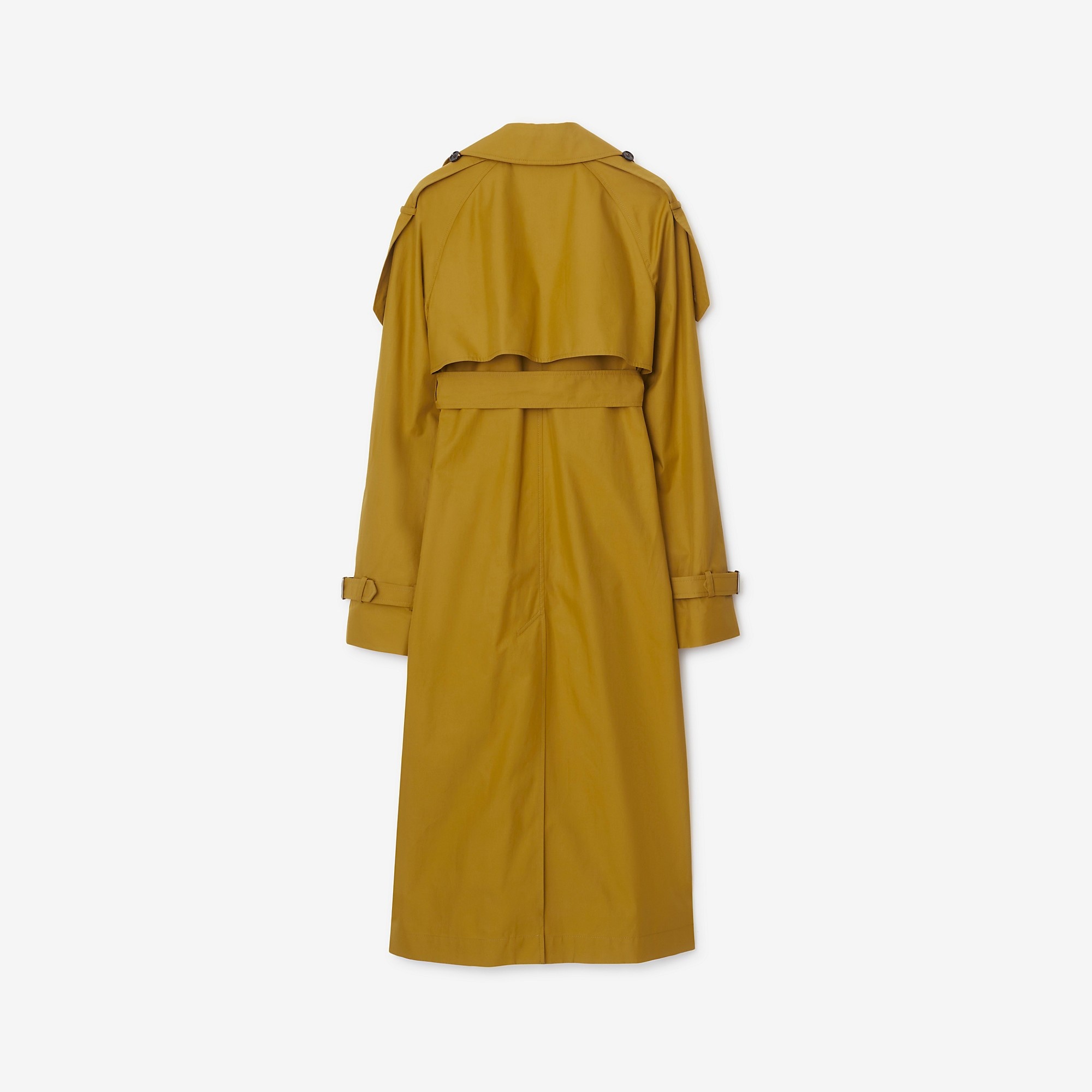 Long Gabardine Trench Coat