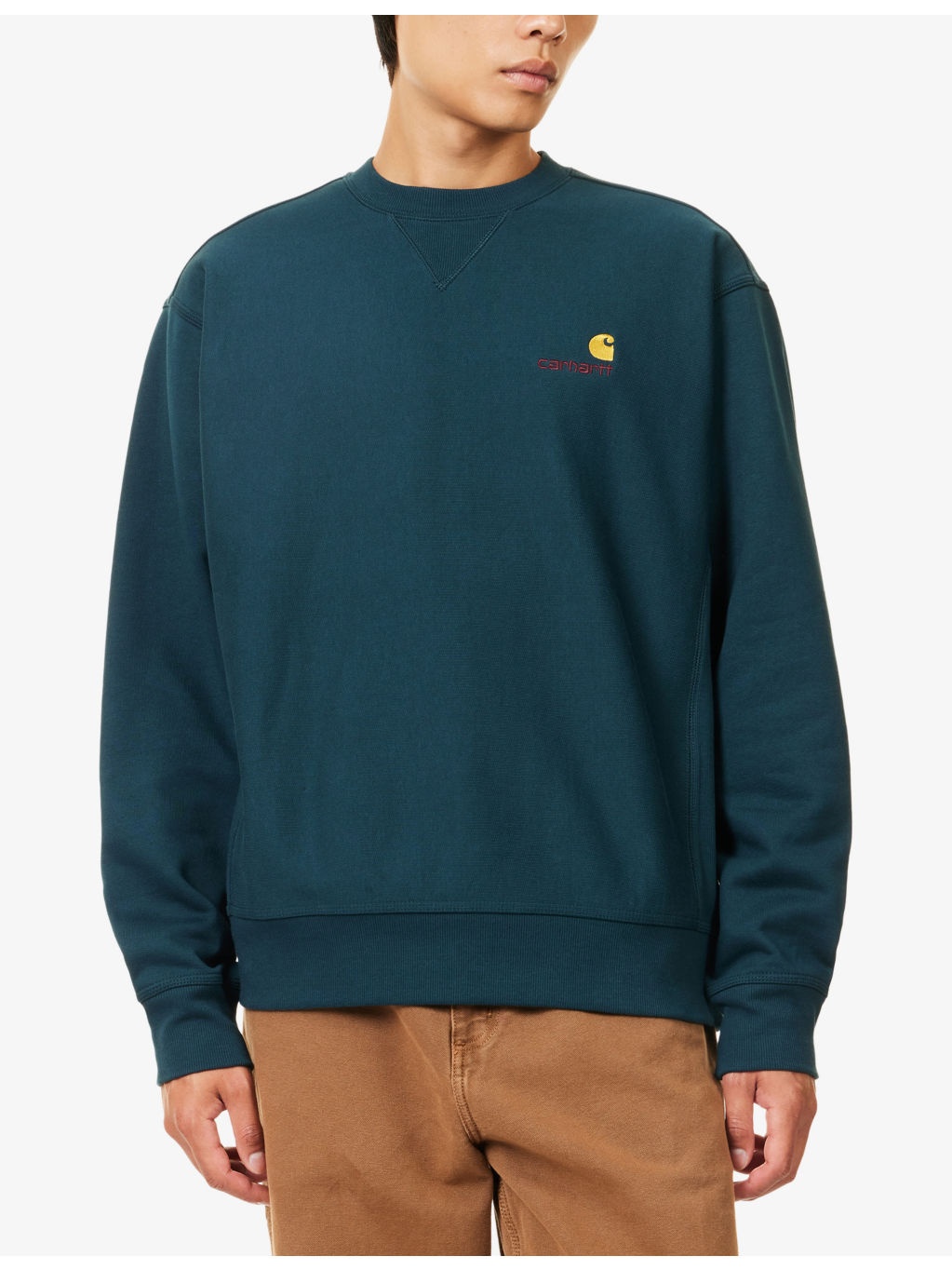 American Script Logo-Embroidered Cotton Sweatshirt - 3