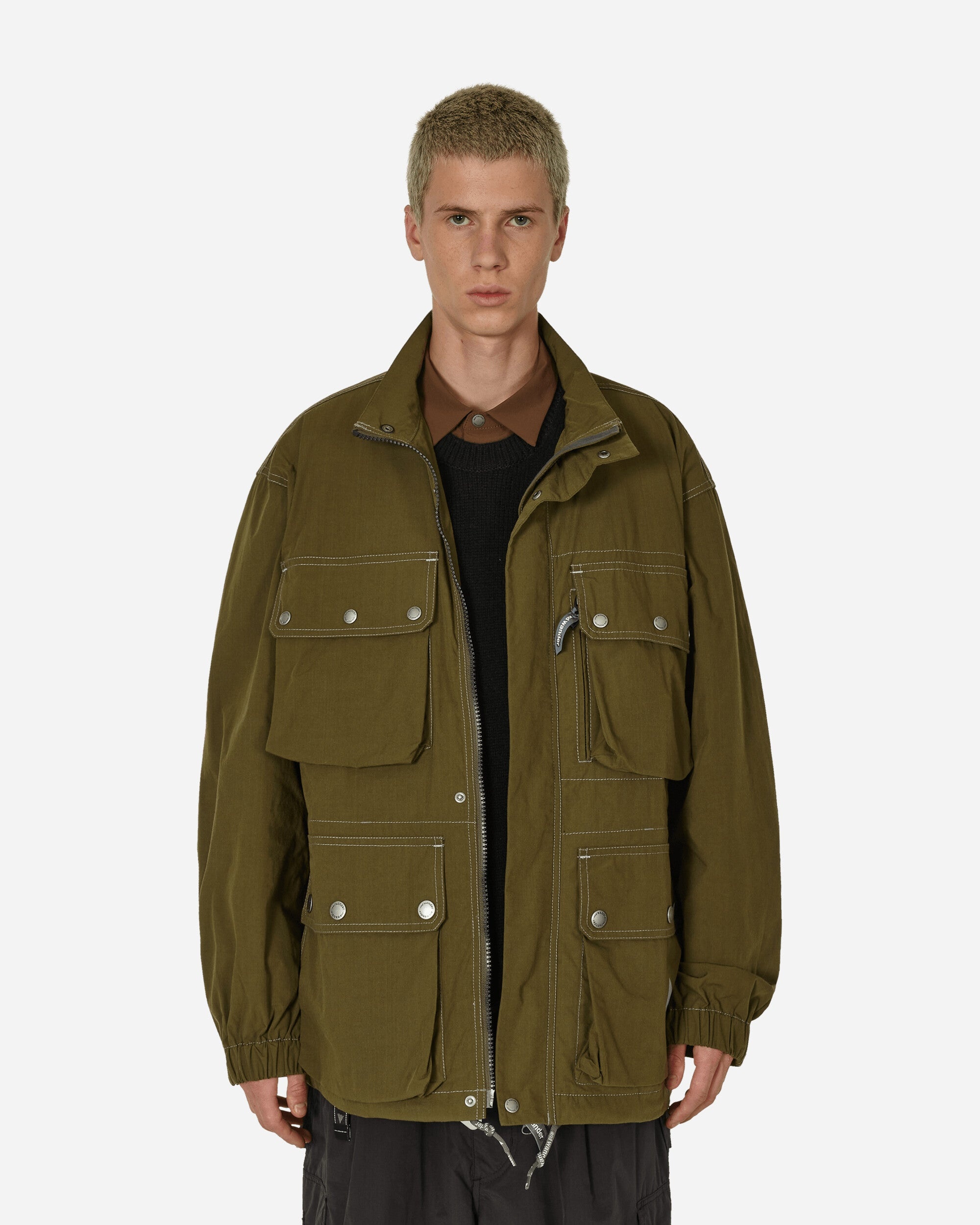 ジャケット・アウター archive khaki zip jacket Garment-dyed Field Jacket KHAKI Man NAM1948016TVW2LV419 | Fay