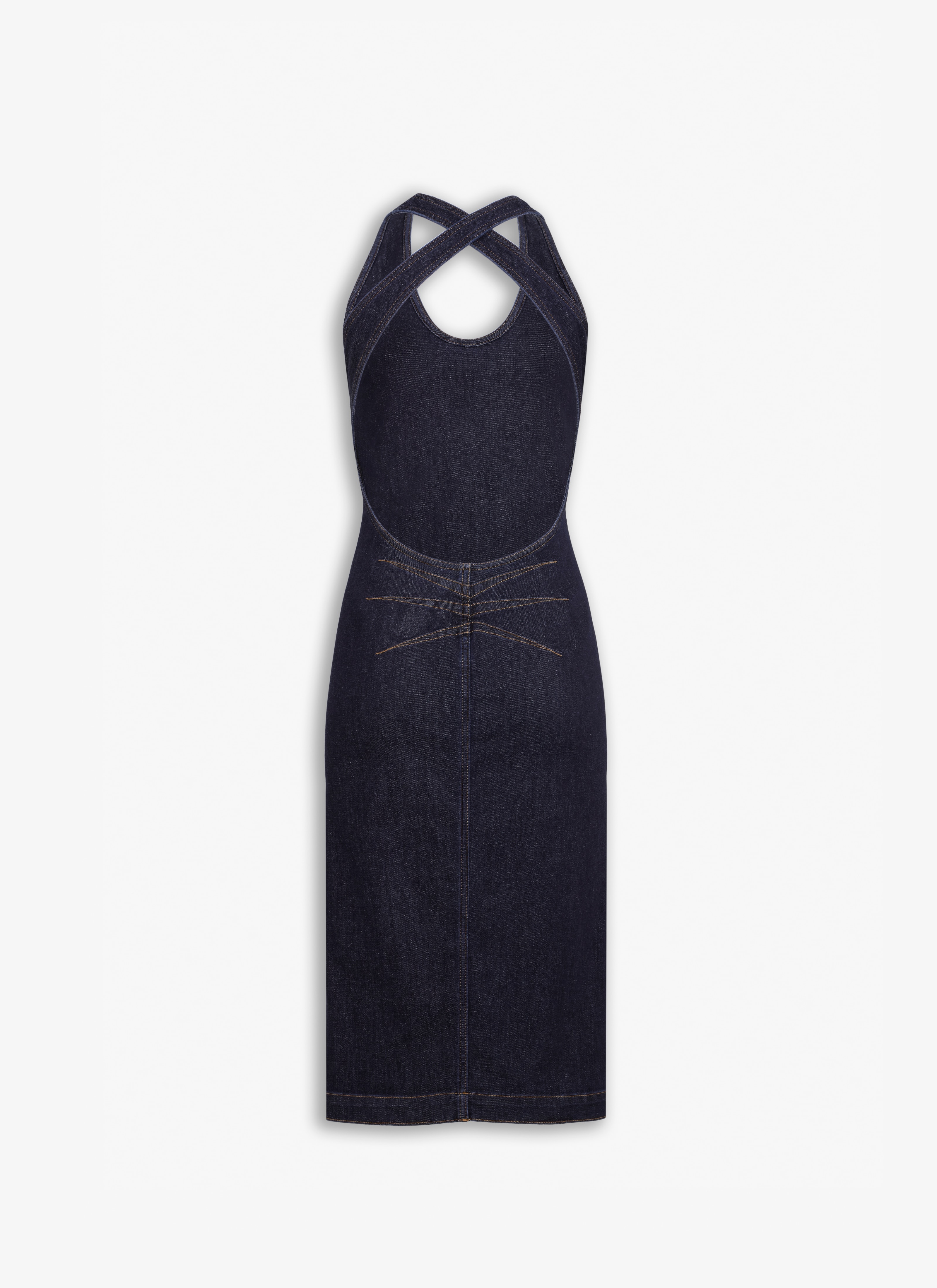 SCULPTING DENIM DRESS - 2