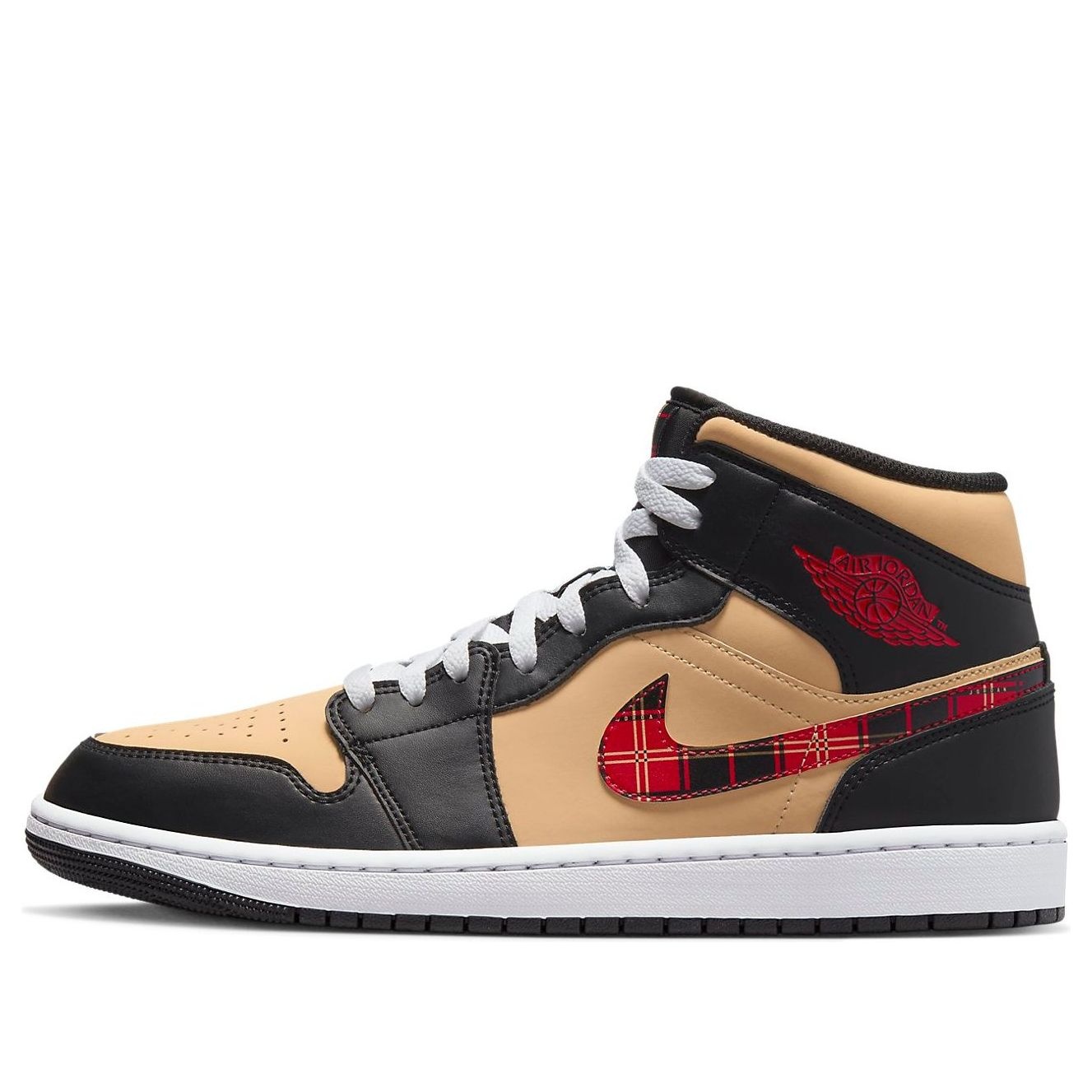 Air Jordan 1 Mid SE 'Tartan Swoosh' DZ5329-001 - 1