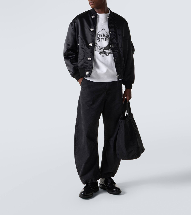Comme des Garçons Homme Printed cotton jersey sweatshirt outlook