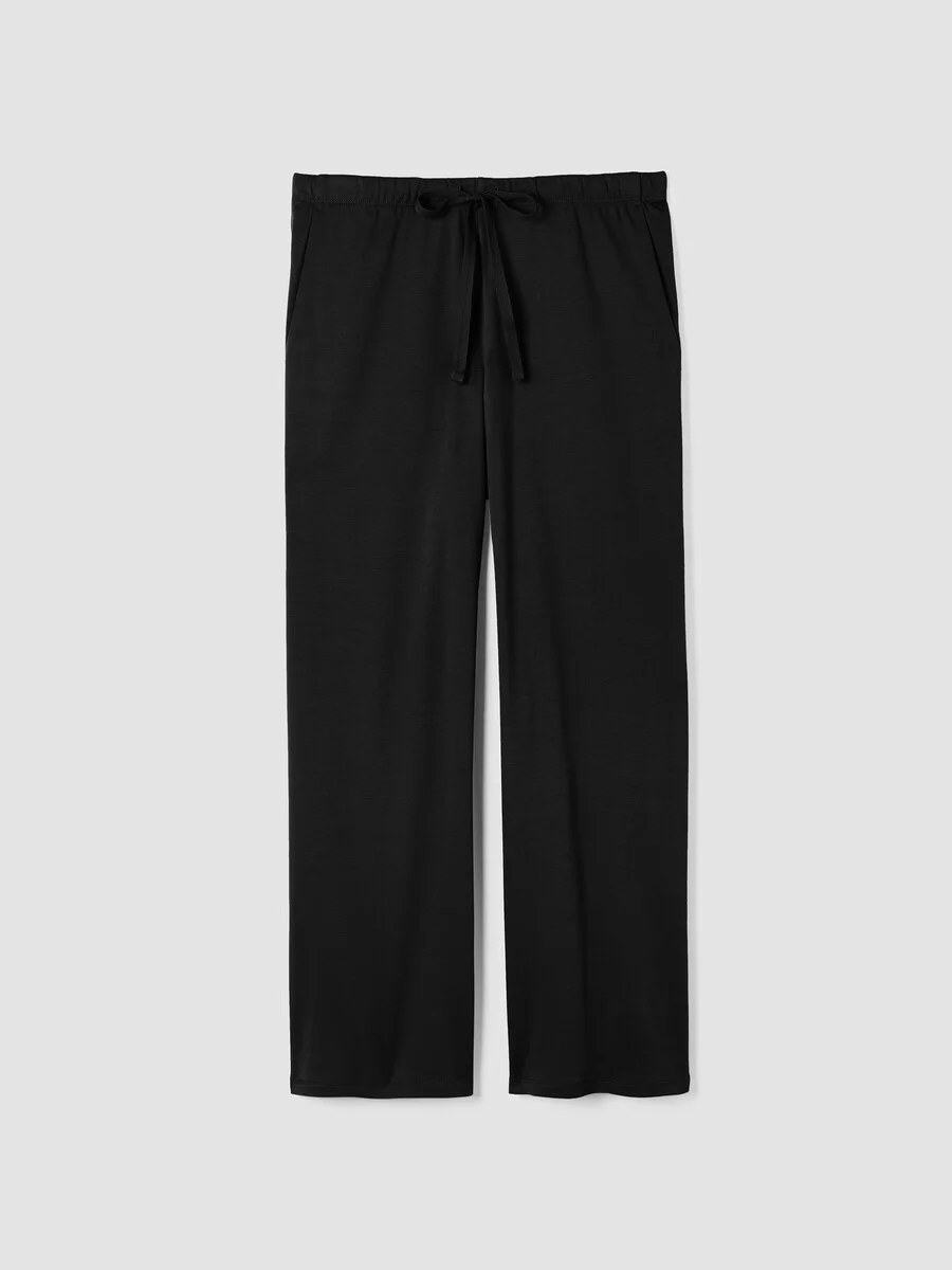 Organic Cotton Interlock Wide-Leg Sleep Pant - 1