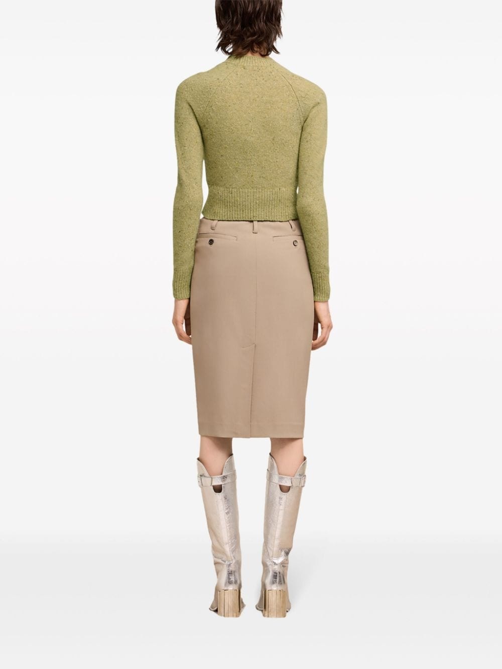Ami de Coeur-embroidered mÃ©lange jumper - 4