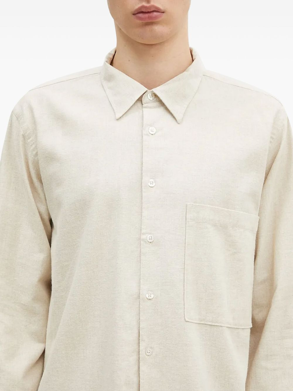 patch-pocket button-down shirt - 4