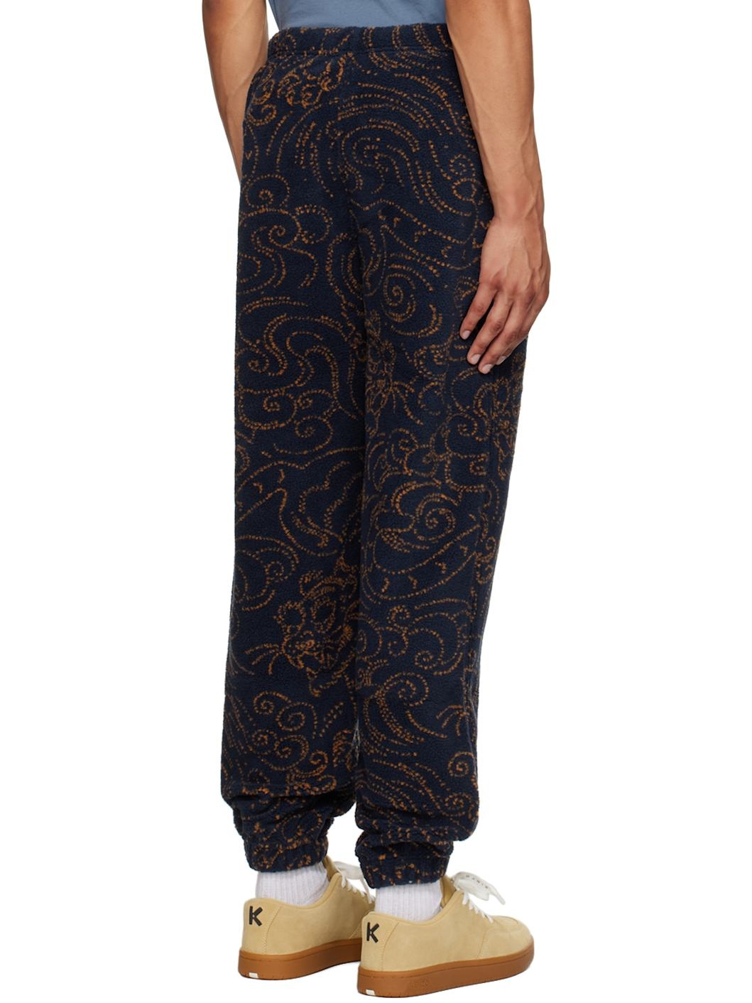 Navy Kenzo Paris Star Tiger Sweatpants - 3