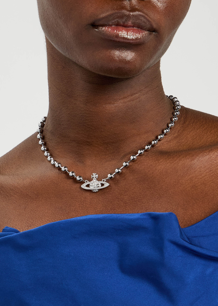 Vivienne Westwood Thames Mini Bas Relief orb Necklace - 2
