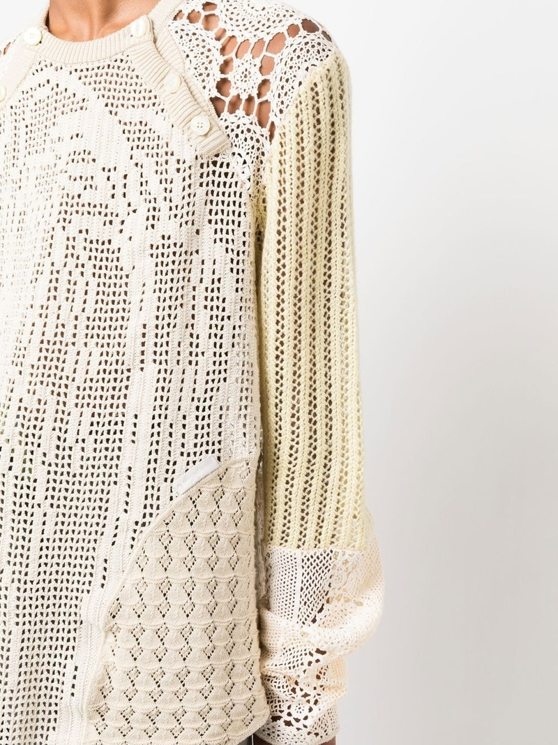 regenerated crochet raglan jumper 5