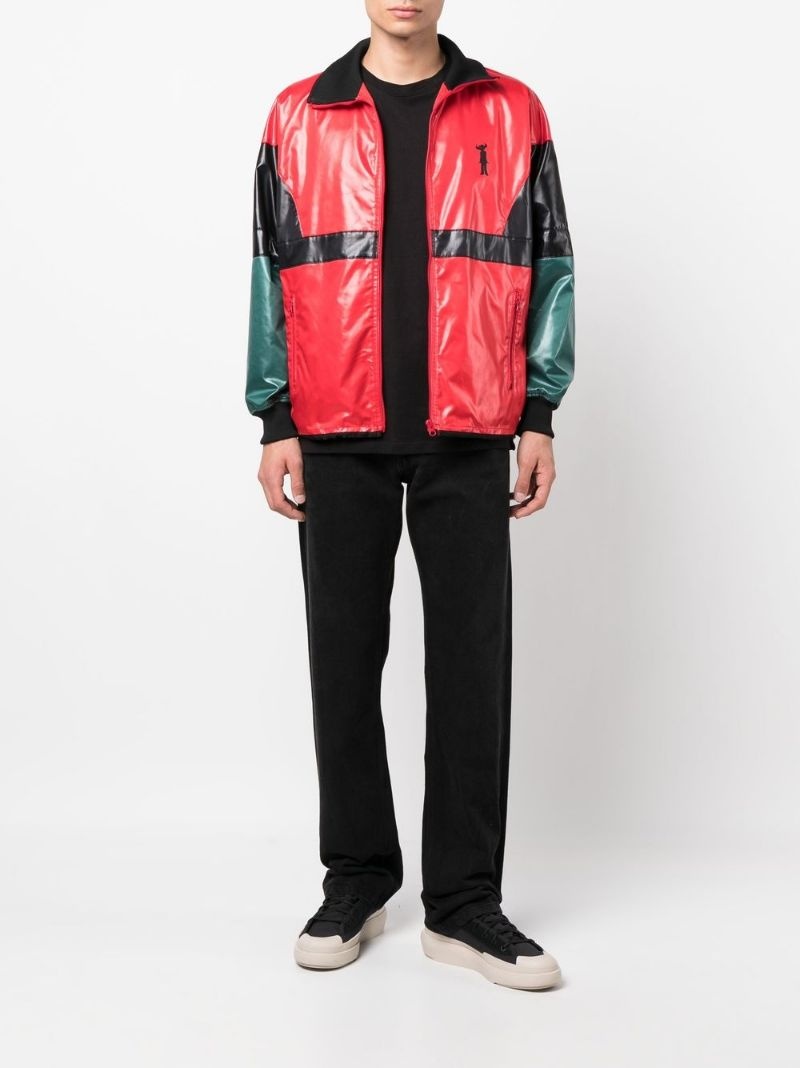 colour-block panelled windbreaker - 3