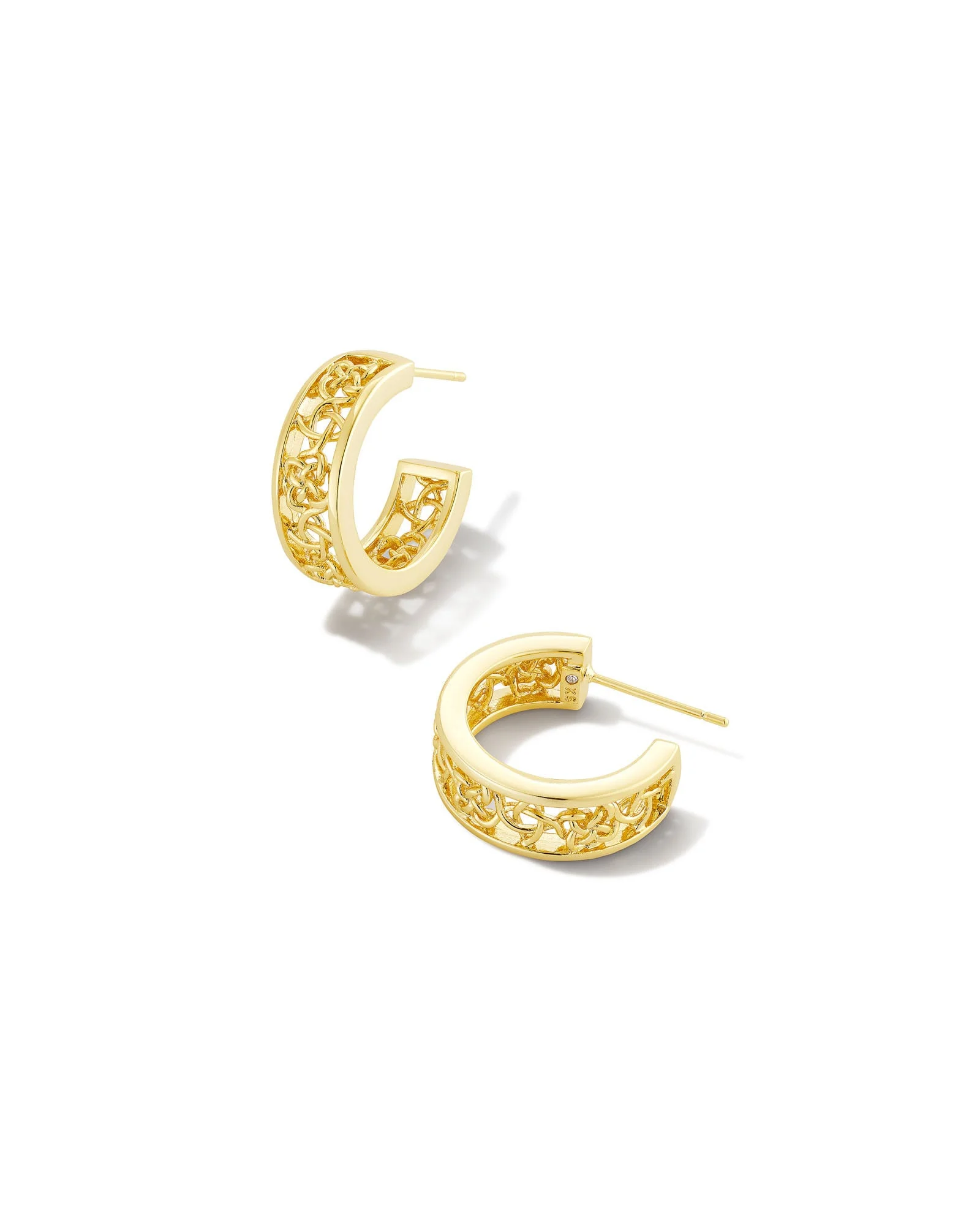 Kelly Huggie Earrings in Gold - 1