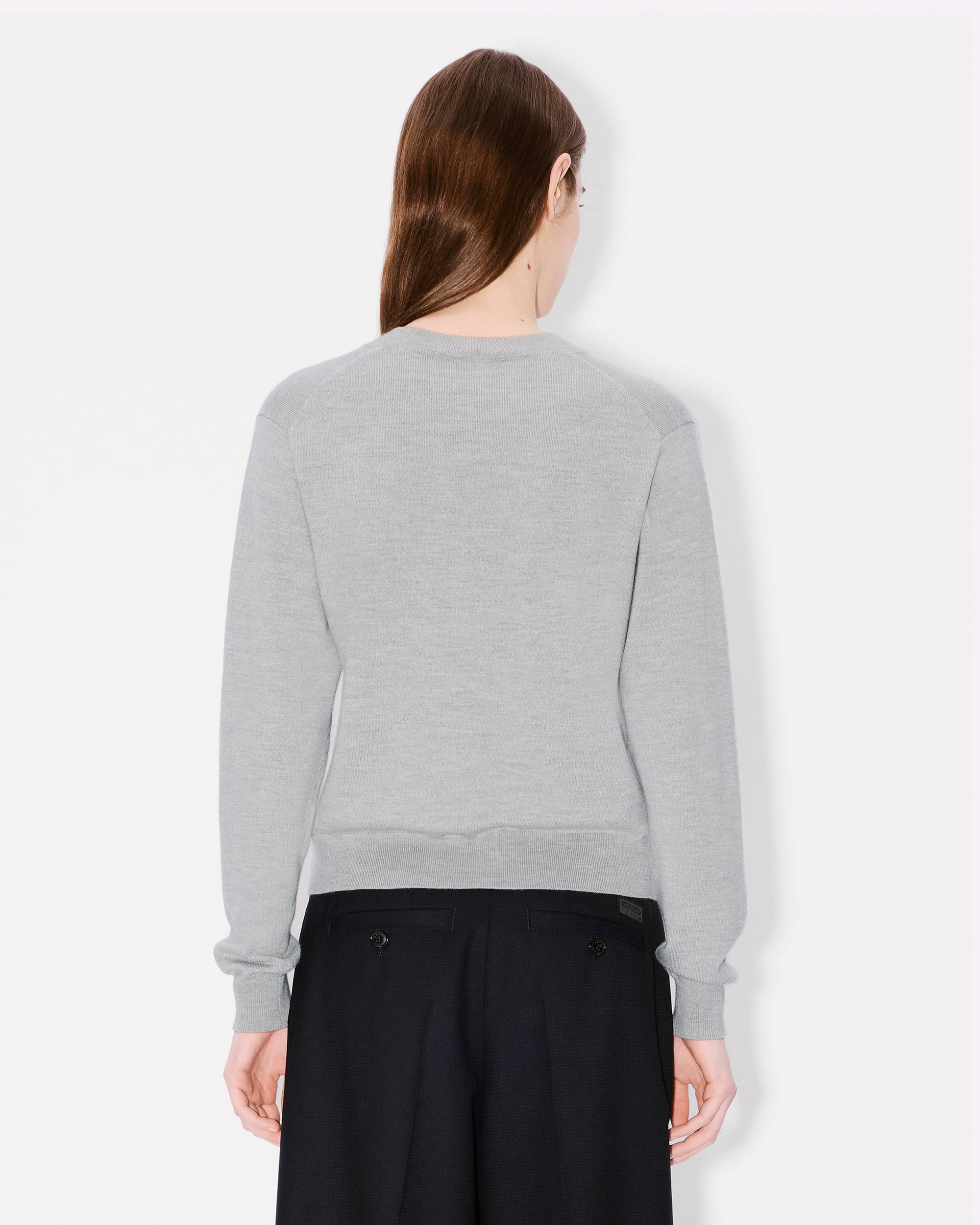 Beaded trimps jumper in light wool - 4