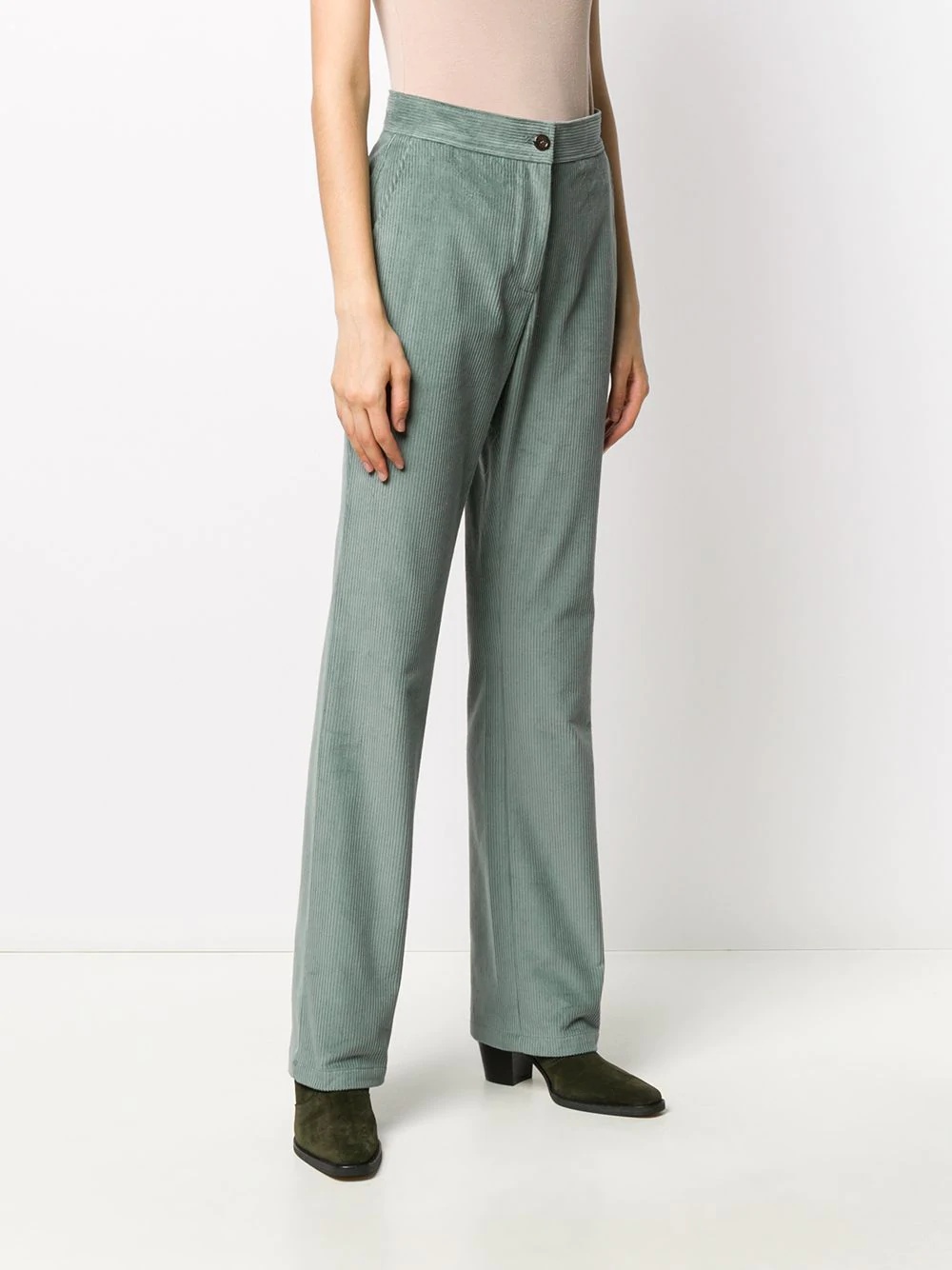 straight-leg corduroy trousers - 3