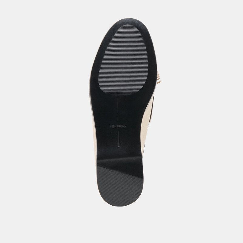 LOKLAN LOAFERS IVORY LEATHER 9