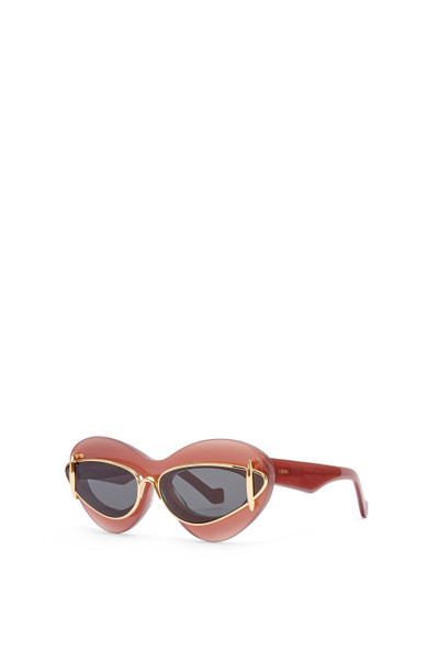 Loewe Cateye double frame sunglasses in acetate and metal outlook