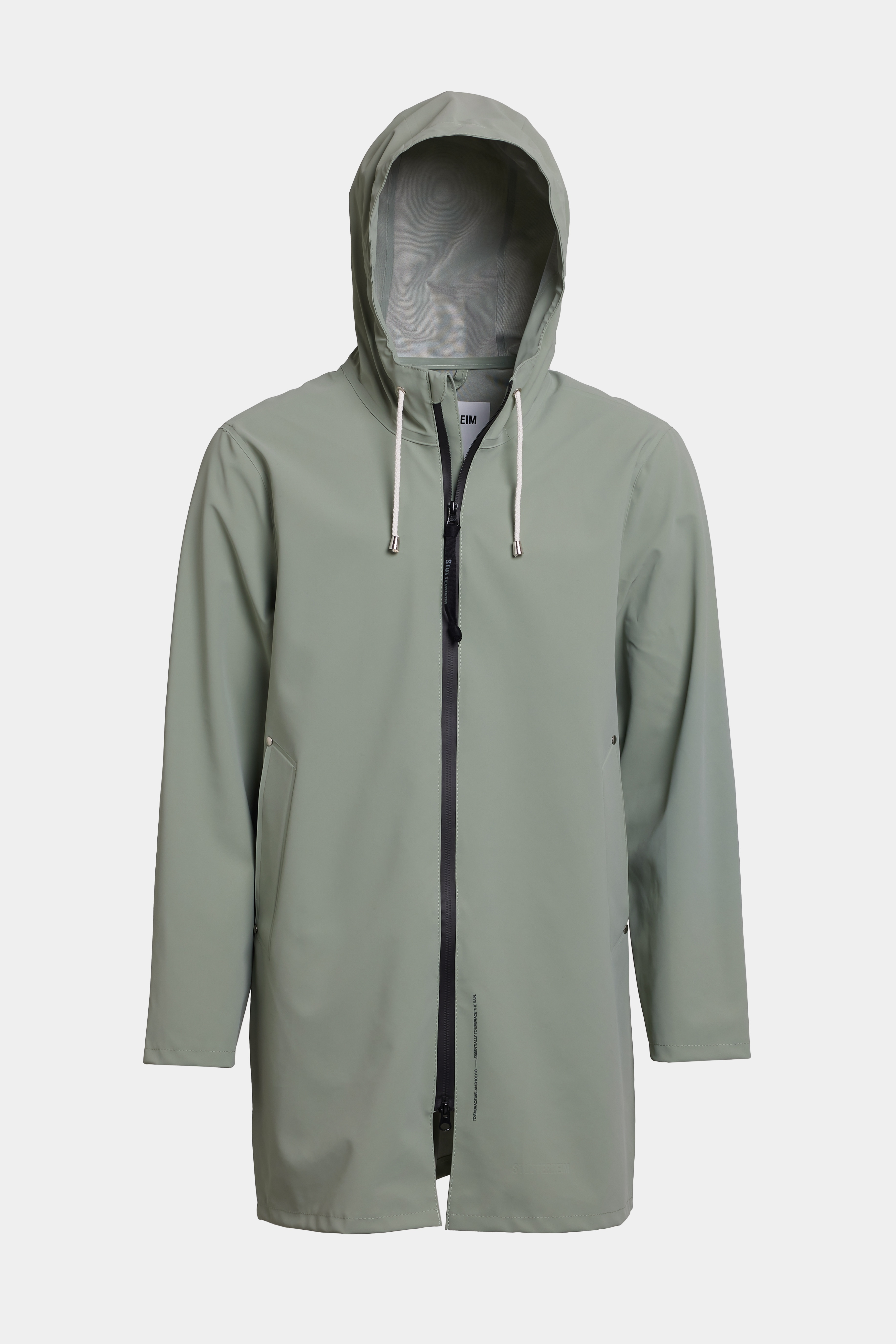 Stockholm Lightweight Zip Matte Raincoat Comet - 6
