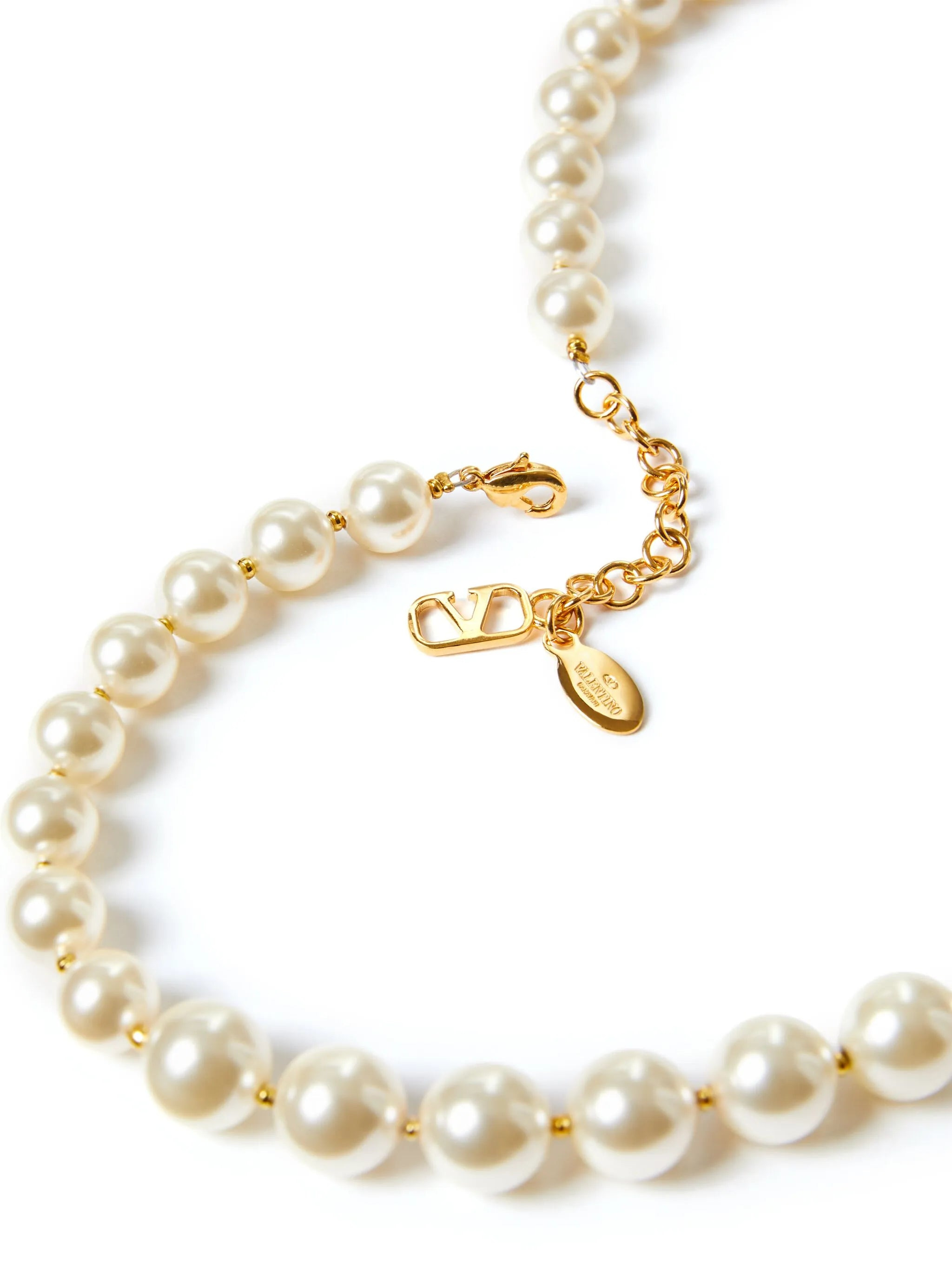 VLogo Signature pearl necklace - 5